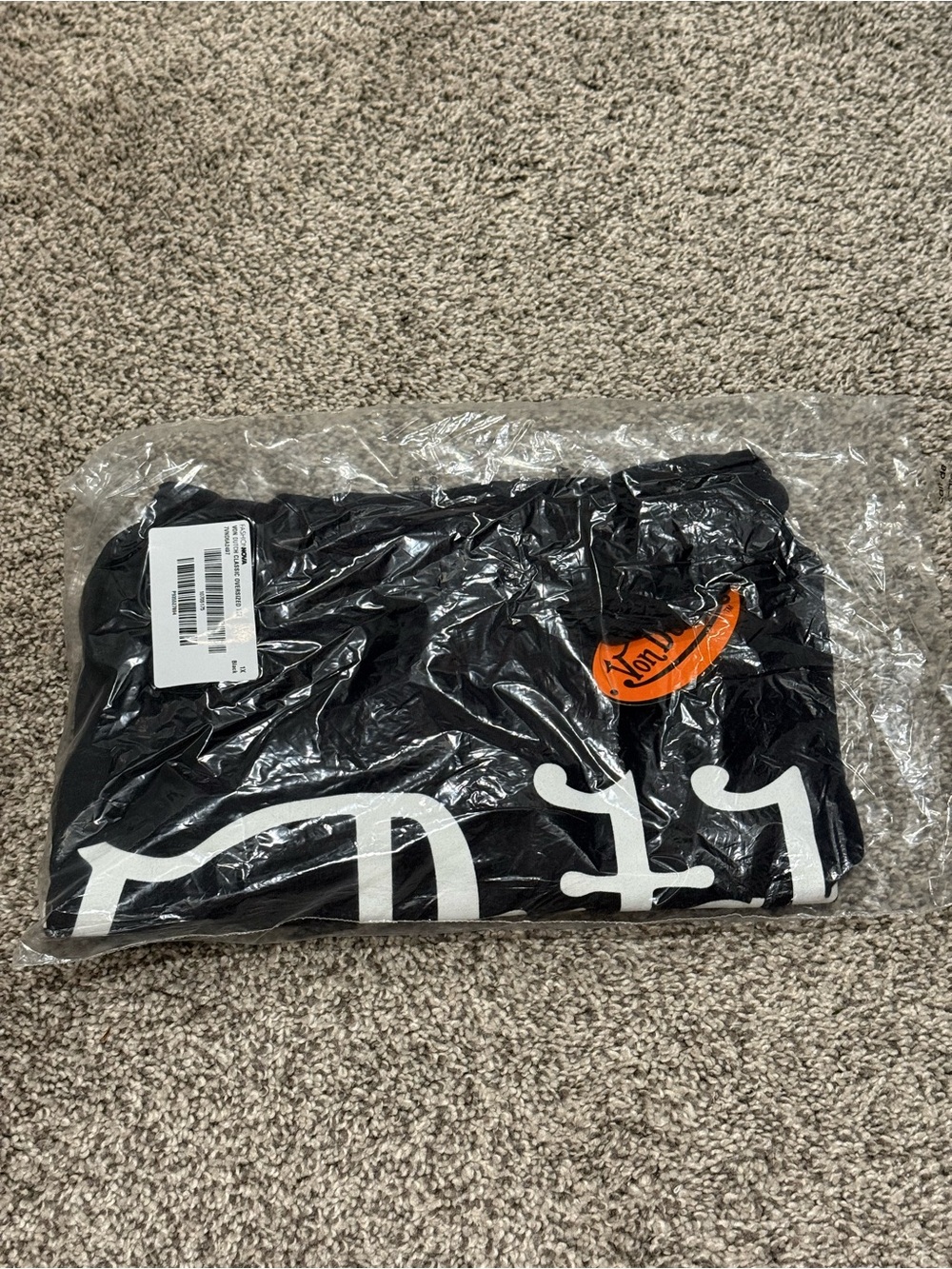 Oversized Black Von Dutch T-shirt nwt
